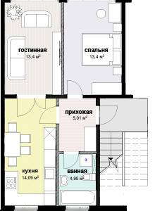 2-кімнатна 50.08 м² в ЖК Голосіївські сади від забудовника, Київ