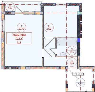 1-комнатная 40 м² в ЖК Місто Комфорту от застройщика, г. Винники