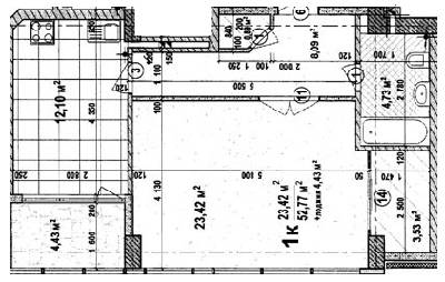 1-кімнатна 52.77 м² в ЖК Гранд Парк від 18 390 грн/м², Одеса