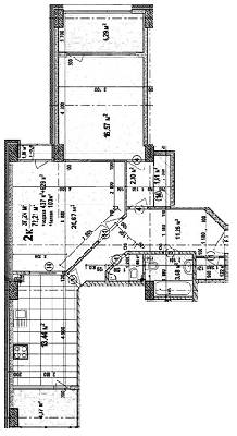 2-кімнатна 72.21 м² в ЖК Гранд Парк від 18 390 грн/м², Одеса