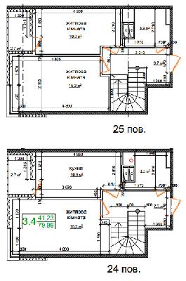 5+ комнат 79.99 м² в ЖК Грюнвальд от 16 300 грн/м², Киев