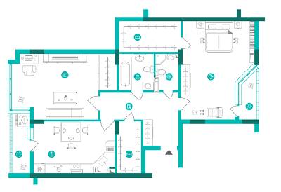 2-кімнатна 95.3 м² в ЖК Династія від 24 700 грн/м², Київ