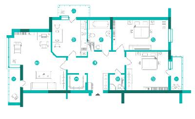 3-кімнатна 98.87 м² в ЖК Династія від 24 700 грн/м², Київ