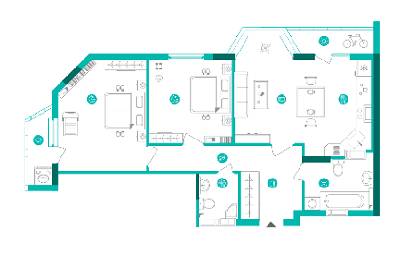 3-кімнатна 76.73 м² в ЖК Династія від 24 700 грн/м², Київ
