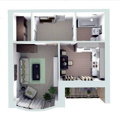 1-кімнатна 43.1 м² в ЖК Гранд Парк від 16 000 грн/м², м. Бровари