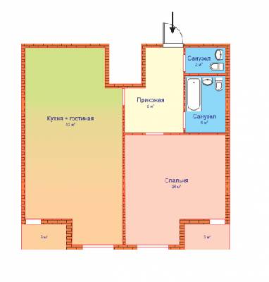 1-комнатная 84.9 м² в ЖК Zverinetskiy от застройщика, Киев