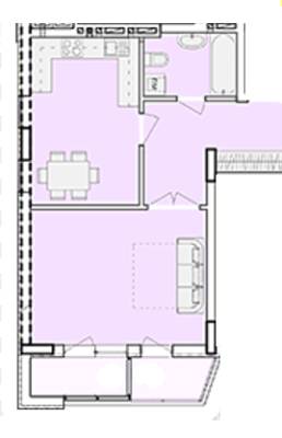 1-комнатная 50.9 м² в ЖК Зелена околиця от 19 600 грн/м², Львов