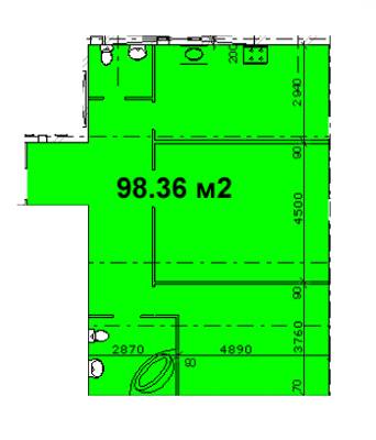 2-комнатная 98.36 м² в ЖК Каскад от 17 450 грн/м², Днепр