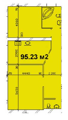 2-комнатная 95.23 м² в ЖК Каскад от 17 450 грн/м², Днепр