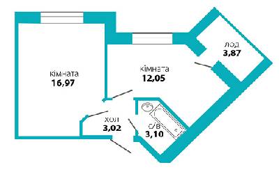 1-кімнатна 39 м² в ЖК Квартал Виноградний від 11 450 грн/м², Івано-Франківськ