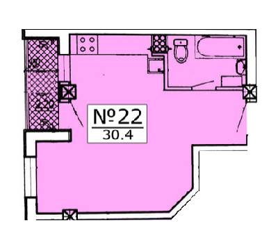 1-кімнатна 30.04 м² в ЖК Клубний від забудовника, Одеса