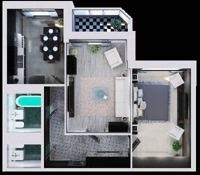 2-кімнатна 66.89 м² в ЖК Лісовий квартал від 14 548 грн/м², м. Бровари