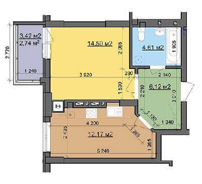 1-кімнатна 40.14 м² в ЖК Леви Міста від 17 000 грн/м², Львів