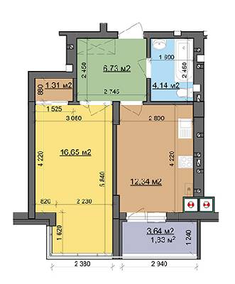 1-кімнатна 43 м² в ЖК Леви Міста від 17 000 грн/м², Львів