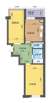 2-комнатная 63.33 м² в ЖК Леви Міста от 16 000 грн/м², Львов