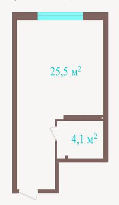 1-кімнатна 29.58 м² в ЖК Метрополія від 27 000 грн/м², Київ