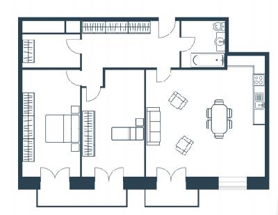 3-кімнатна 86 м² в ЖК Аврора від 11 500 грн/м², м. Буча