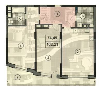 2-кімнатна 102.21 м² в ЖК по бул. Лесі Українки, 7Б від 43 280 грн/м², Київ