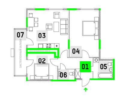 2-комнатная 81.59 м² в ЖК Jack House от 67 500 грн/м², Киев