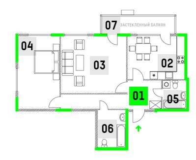 2-комнатная 87.81 м² в ЖК Jack House от 51 990 грн/м², Киев
