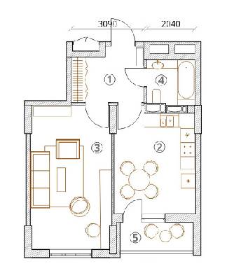 1-кімнатна 48.5 м² в ЖК на вул. Драгоманова, 38 від 22 800 грн/м², Київ