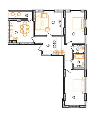 3-кімнатна 103.5 м² в ЖК на вул. Драгоманова, 38 від 21 600 грн/м², Київ
