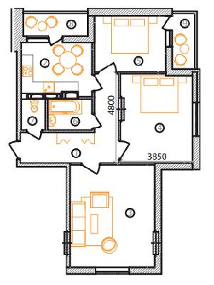 3-кімнатна 86.9 м² в ЖК на вул. Драгоманова, 38 від 21 600 грн/м², Київ