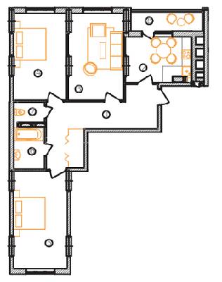 3-кімнатна 98.9 м² в ЖК на вул. Драгоманова, 38 від 21 600 грн/м², Київ