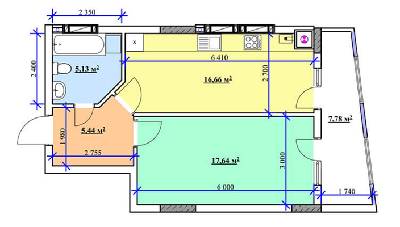1-кімнатна 52.65 м² в ЖК на вул. Боднарська, 14-16 від забудовника, Львів