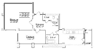 2-кімнатна 76.3 м² в ЖК на вул. Героїв УПА, 29 від 19 730 грн/м², Львів