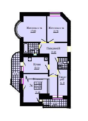 3-кімнатна 91.86 м² в ЖК на вул. Скоропадського, 14 від 12 900 грн/м², м. Трускавець