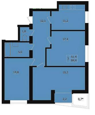 3-комнатная 84.4 м² в ЖК на вул. Івана Франко от 15 000 грн/м², г. Моршин