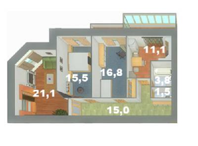3-кімнатна 79.5 м² в ЖК на вул. Наливайко від забудовника, Тернопіль