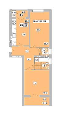 2-комнатная 72 м² в ЖК на вул. Проектована-Тролейбусна от застройщика, с. Сокольники