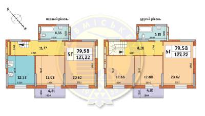 5+ комнат 127.22 м² в ЖК на ул. Просвещения, 14 от 20 482 грн/м², Киев