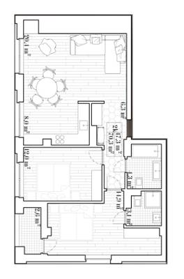 3-кімнатна 70.3 м² в ЖК San Francisco Creative House від 21 880 грн/м², Київ