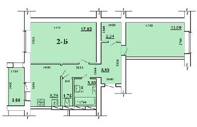 2-кімнатна 58.65 м² в ЖК Новосілки від забудовника, с. Новосілки
