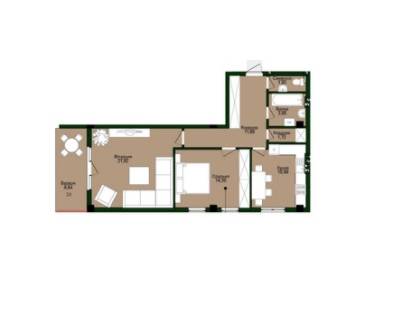 2-кімнатна 74.74 м² в ЖК Оселя Сервіс від 26 300 грн/м², Львів