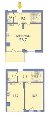 2-комнатная 96.2 м² в ЖК Парковый квартал от застройщика, Черновцы