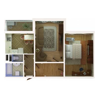 2-кімнатна 61.6 м² в ЖК Первоцвіт від забудовника, м. Бориспіль