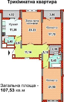 Трехкомнатные в ЖК Перовский