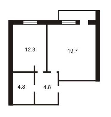 1-кімнатна 41.6 м² в ЖК Петровський дворик від 13 210 грн/м², с. Святопетрівське