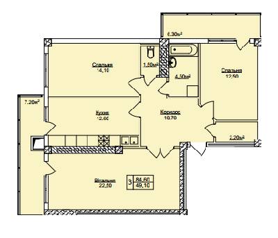 3-комнатная 84.6 м² в ЖК Погулянка от 17 000 грн/м², Львов