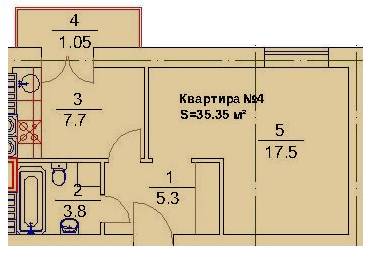 1-кімнатна 35.35 м² в ЖК Підгір`я від 14 500 грн/м², м. Трускавець