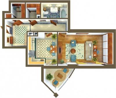 1-кімнатна 72.2 м² в ЖК Покровський посад від 52 860 грн/м², Київ