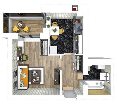 1-комнатная 34.29 м² в ЖК Сакура от 14 900 грн/м², с. Крюковщина