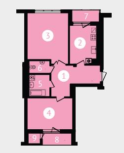 2-кімнатна 74.2 м² в ЖК Соната Бортнянського від забудовника, Львів