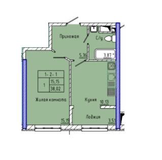 Студія 40.51 м² в ЖК Сорок п'ята перлина від 27 750 грн/м², Одеса