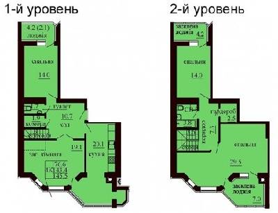 Двухуровневая 145.5 м² в ЖК София Сити от 19 000 грн/м², с. Софиевская Борщаговка