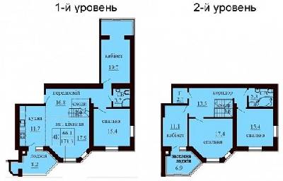 Двухуровневая 171.3 м² в ЖК София Сити от 19 000 грн/м², с. Софиевская Борщаговка